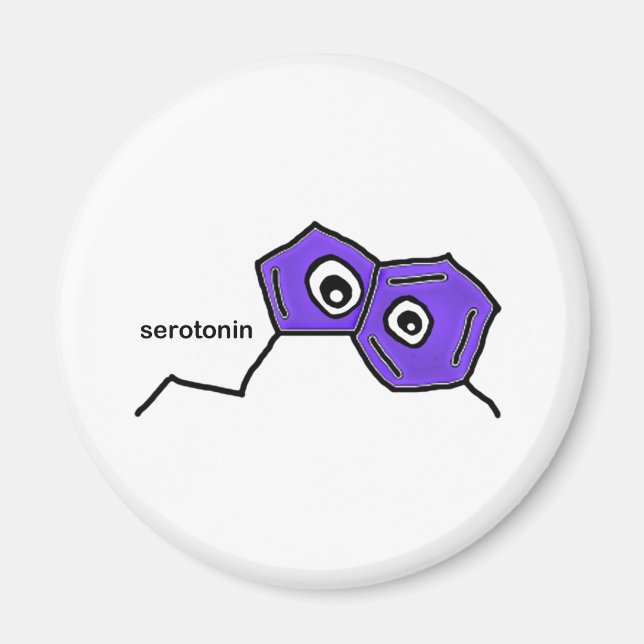Imán Neurotransmisor de serotonina (Frente)