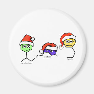Imán Neurotransmisores en Santa Hats