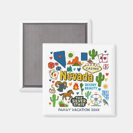Imán Nevada Family Trip Keepsake Personalized
