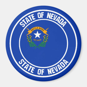 Imán Nevada Round Emblem