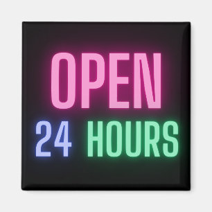 Imán Nevera abierta las 24 horas