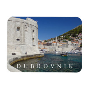 Imán Nevera con vistas a la fortaleza de Dubrovnik