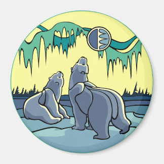Imán Nevera de arte ártico Magnet Polar Oso Regalos de 