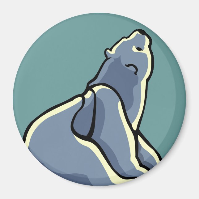 Imán Nevera de arte ártico Magnet Polar Oso Regalos de  (Frente)