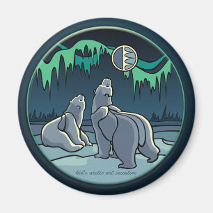 Imán Nevera de arte ártico Magnet Polar Oso Regalos de 