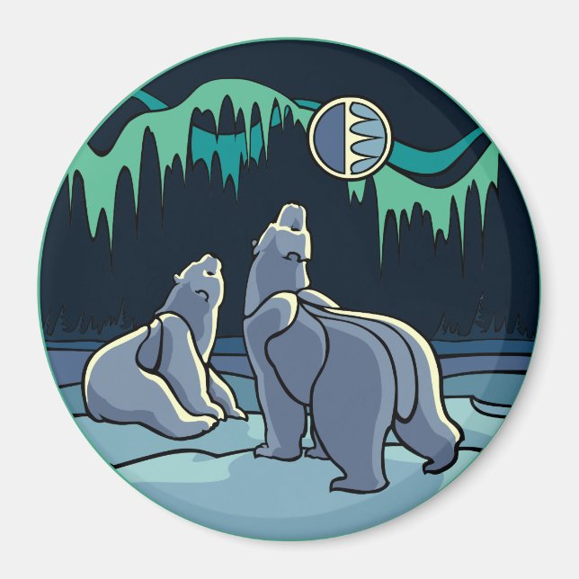 Imán Nevera de arte ártico Magnet Polar Oso Regalos de  (Frente)