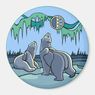 Imán Nevera de arte ártico Magnet Polar Oso Regalos de 