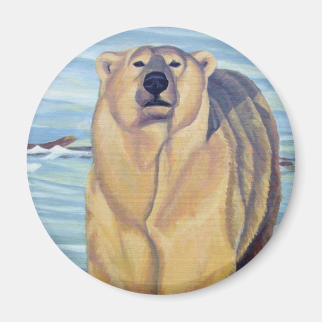 Imán Nevera de arte de oso polar Magent Regalos de arte (Frente)