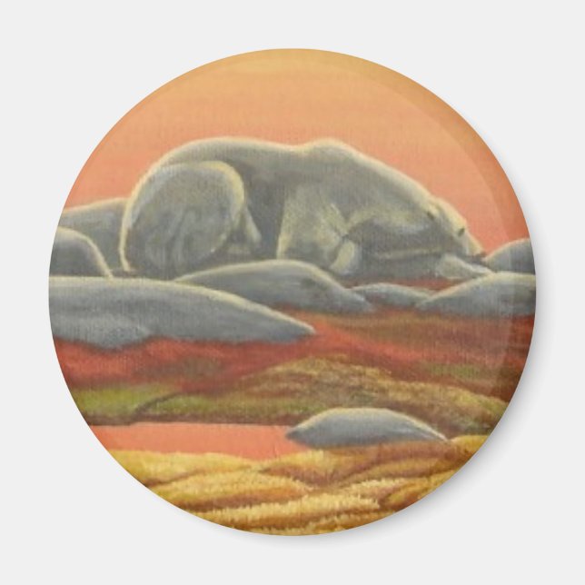 Imán Nevera de arte de oso polar Magent Regalos de arte (Frente)