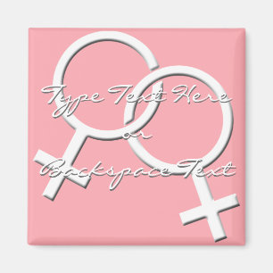 Imán Nevera del Orgullo Gay Magnets Lesbiana Lady Love