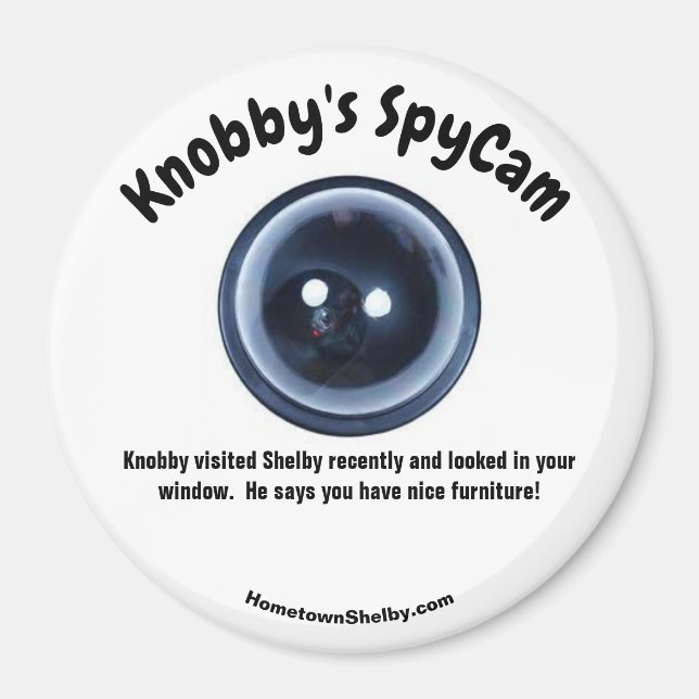 Imán Nevera divertida de espía de Knobby (Frente)