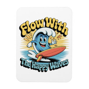 Imán Nevera Flow With The Happy Waves 