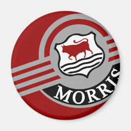 Imán Nevera menor de Morris rojo