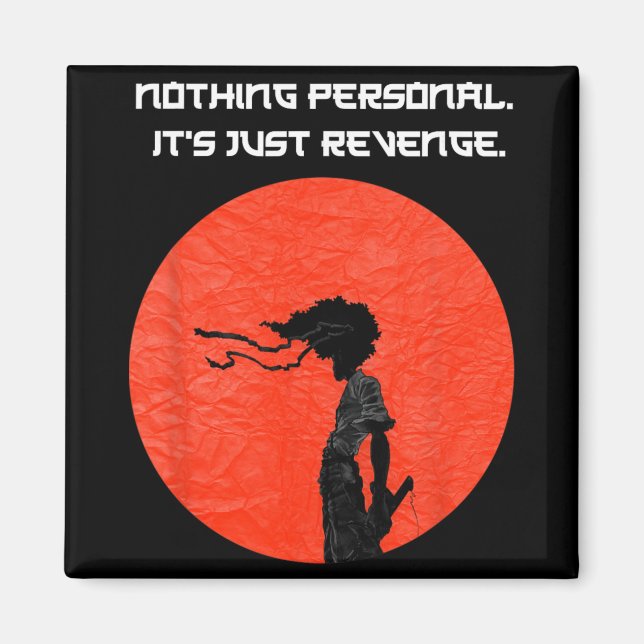 Imán New Afro Samurai Manga Anime Cartoon Tee  (Frente)