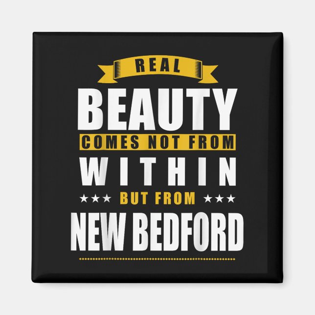 Imán New Bedford - Funny D City Gift  (Frente)