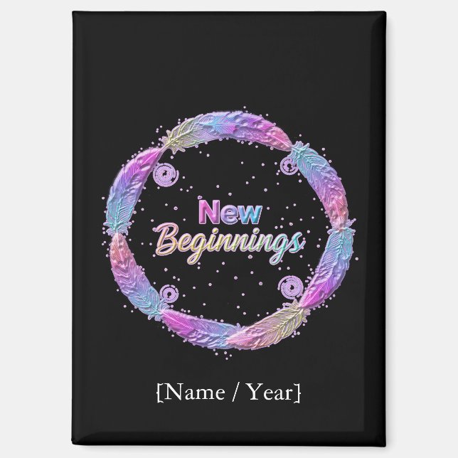 Imán New Beginnings / Nuevos Comienzos 2027 (Anverso)