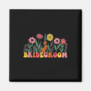 Imán New Bridegroom Wildflower Primer cumpleaños y Bab