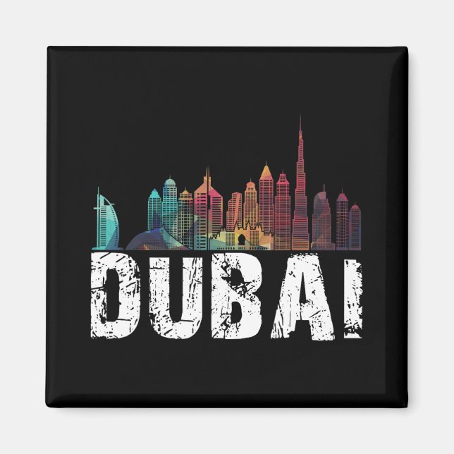Imán New Dubai Love Skyline Uni For Holidays In Dubai  (Frente)