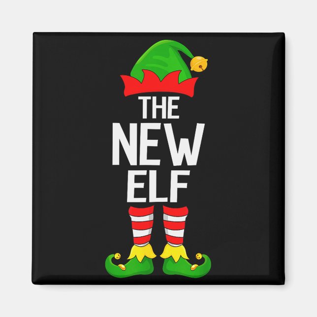 Imán New Elf Xmas Matching Family Elf Squad Christmas  (Frente)