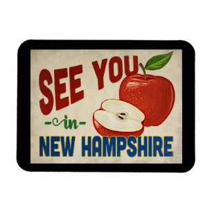 Imán New Hampshire Apple - Viajes de época