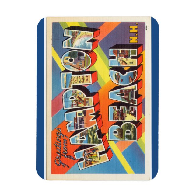 Imán New Hampshire, Hampton Beach Magnet (Vertical)