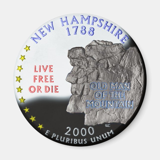 Imán New Hampshire Magnet (Frente)