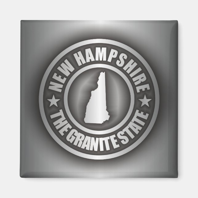 Imán "New Hampshire Steel Magnets" (Frente)