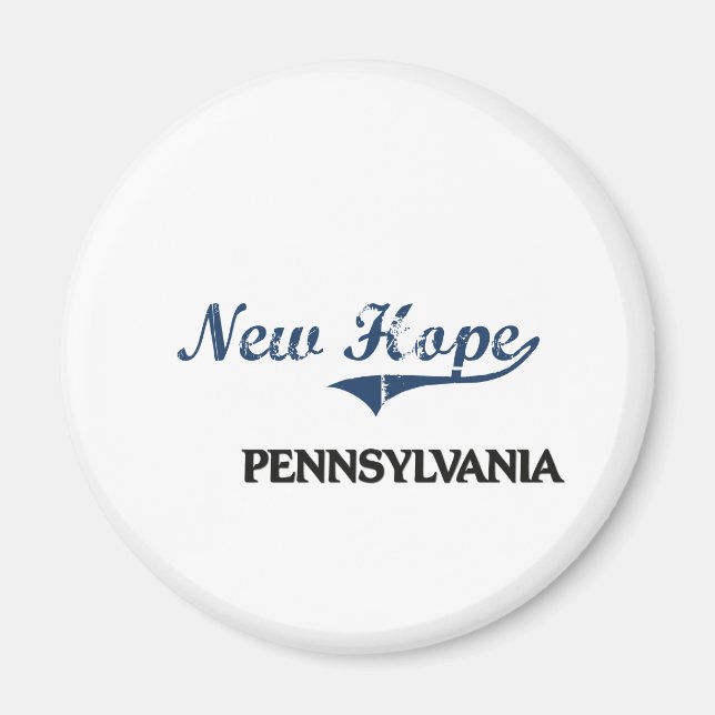 Imán New Hope Pennsylvania City Classic (Frente)