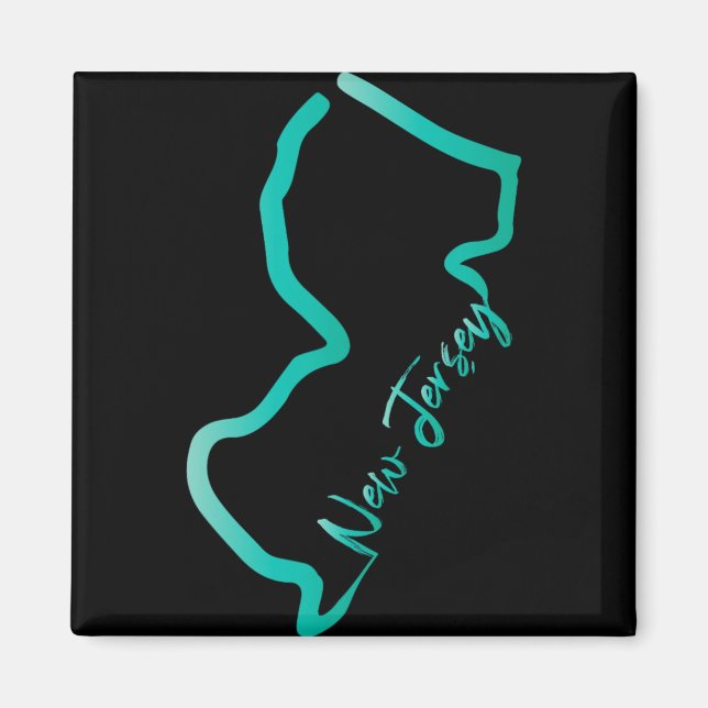 Imán New Jersey Shirt Jersey Graphic Tees For Women. Me (Frente)