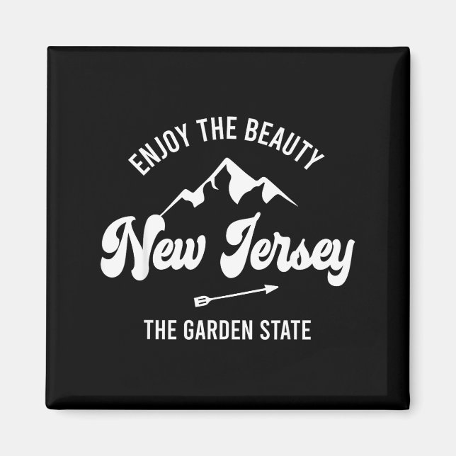 Imán New Jersey - The Garden State - Enjoy The Beauty  (Frente)
