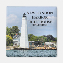 Imán New London Harbour Lighthouse Connecticut Magnet