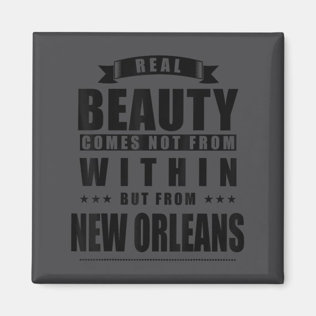 Imán New Orleans - Funny D City Gift  (Frente)