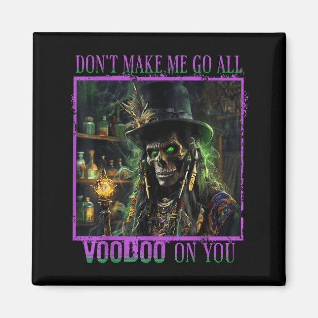 Imán New Orleans Ghost Tour Y Priest Voodoo Mardi Gras  (Frente)