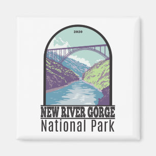 Imán New River Gorge National Park West Virginia Bridge