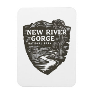 Imán New River Gorge National Park West Virginia Emblem