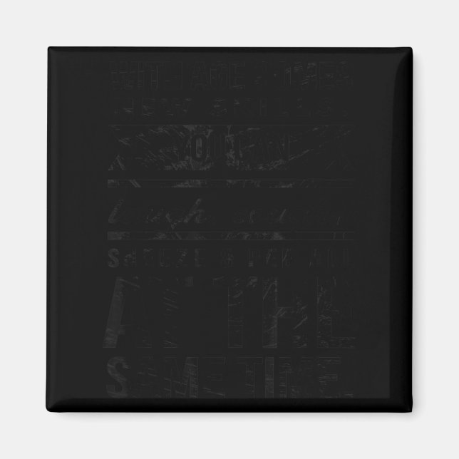 Imán New Skills Seventy 70th 1951 Birthday Pun Gag Gift (Frente)