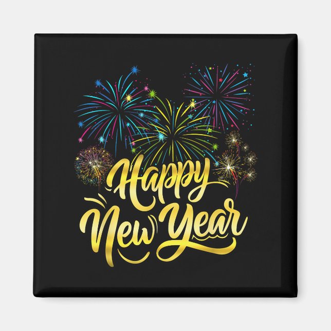 Imán New Year Eve Party Supplies Nye 2026 Happy New Yea (Frente)