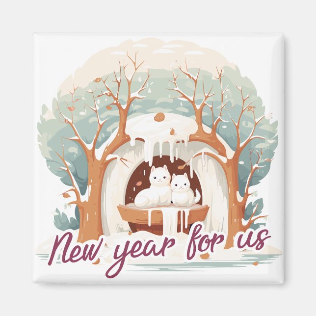 Imán New year for us (Frente)