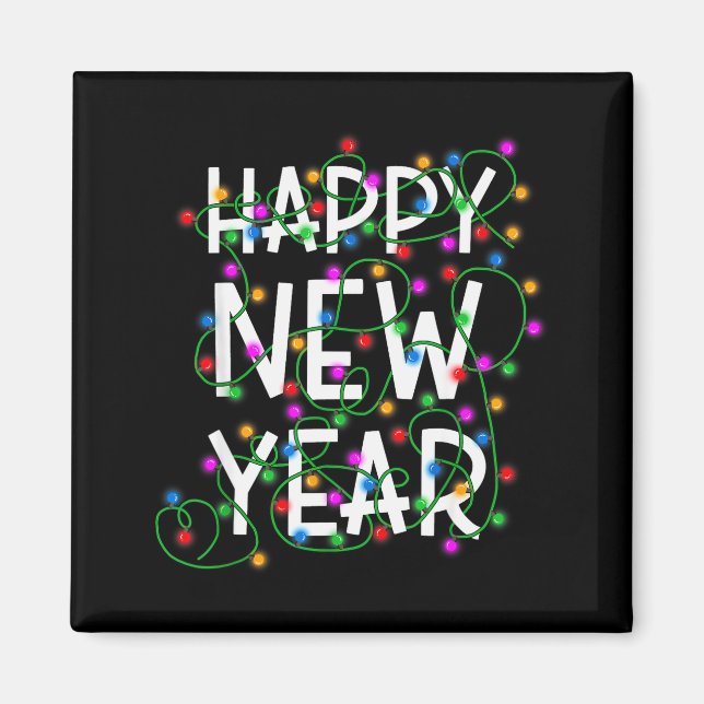 Imán New Year's Eve 2026 Family Happy New Year Happy Ch (Frente)