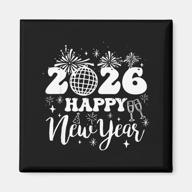 Imán New Years Eve Party Supplies 2026 Happy New Year 2 (Frente)
