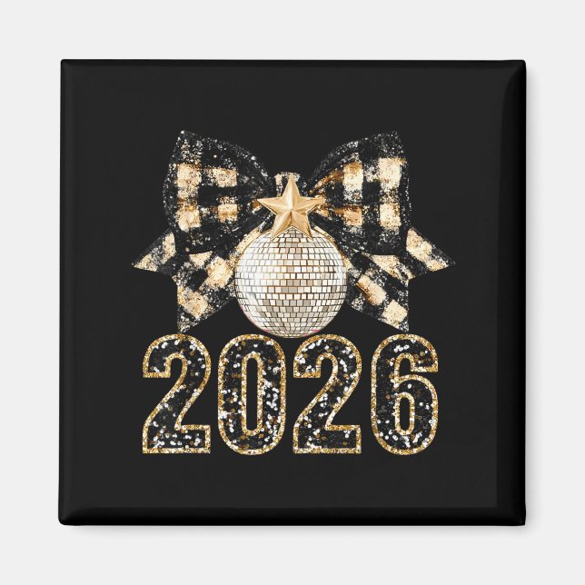 Imán New Years Eve Party Supplies 2026 Happy New Year F (Frente)