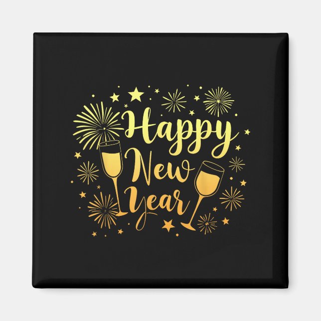 Imán New Years Eve Party Supplies 2026 Happy New Year F (Frente)