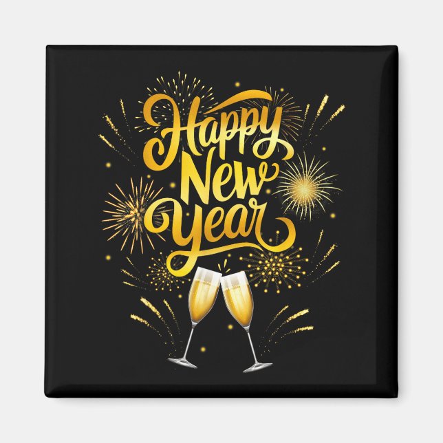 Imán New Years Eve Party Supplies 2026 Happy New Year F (Frente)