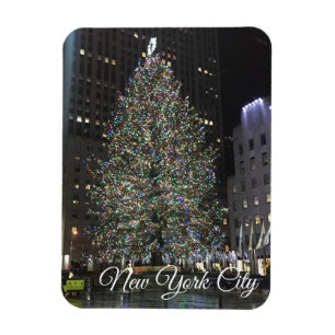 Imán New York City Rockefeller Center Christmas Tree NY