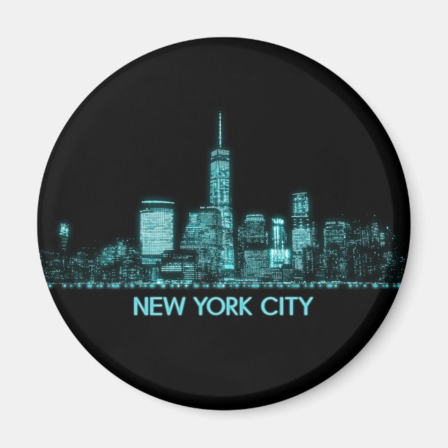 Imán New York City Skyline (Frente)
