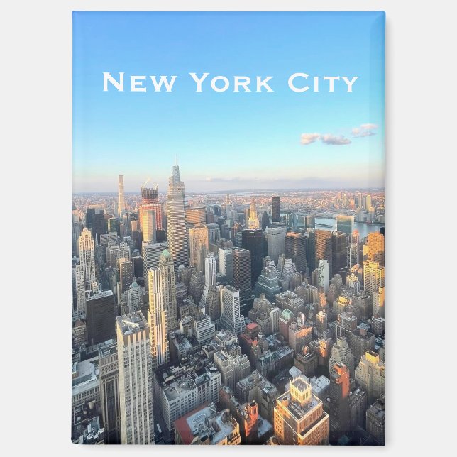 Imán New York City Skyline View Magnet  (Anverso)