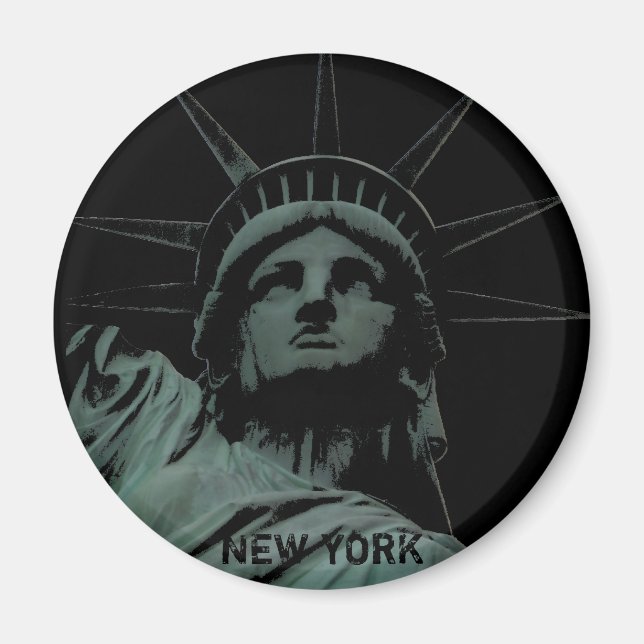 Imán New York Fridge Magnet NY Souvenir Magnet (Frente)