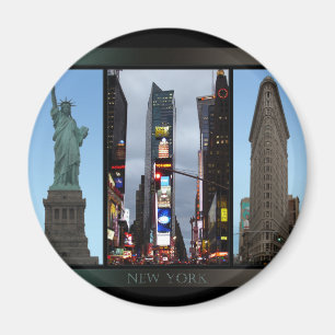 Imán New York Fridge Magnet NY Souvenir Magnet