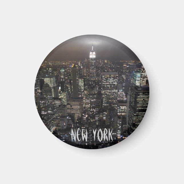 Imán New York Fridge Magnet NY Souvenir Magnet (Frente)