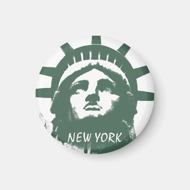 Imán New York Fridge Magnet NY Souvenir Magnet (Frente)